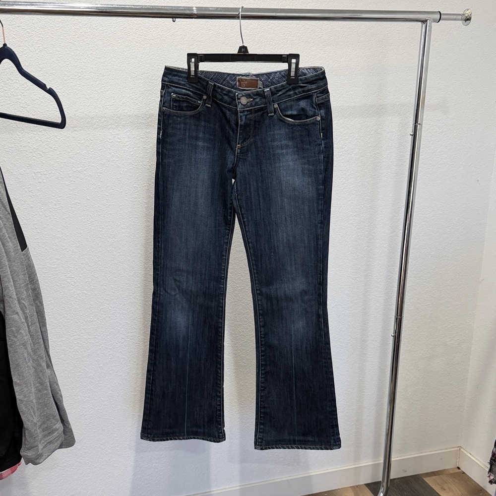 PAIGE Dark Blue Flare Jeans